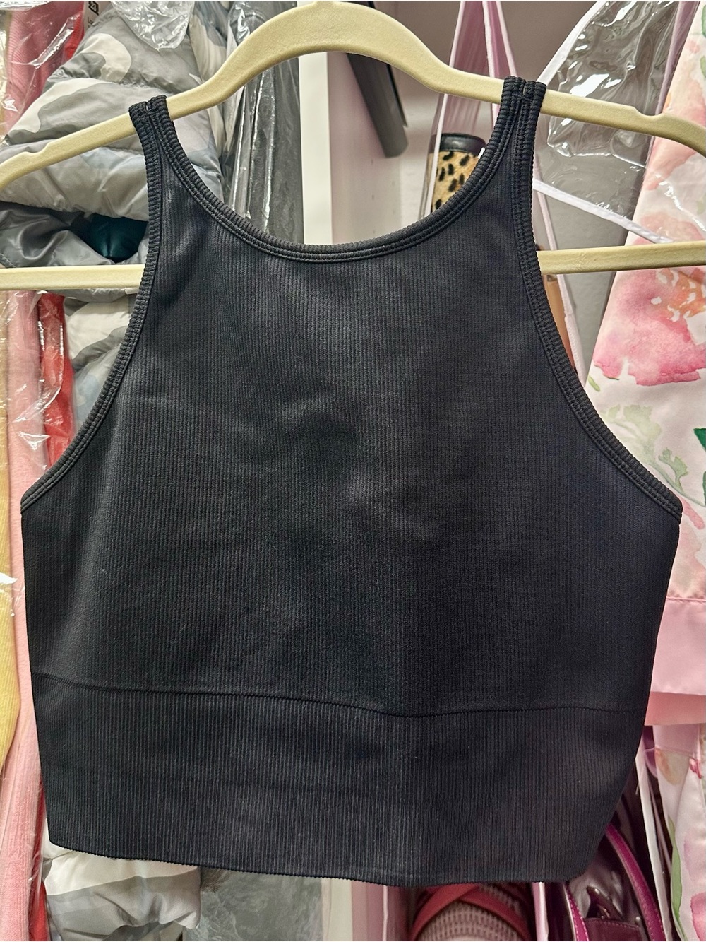 ATHLETA Never worn WORKOUT TOPS - Black, Lavender & Bright Yellow (All M size)